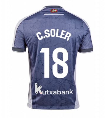 Real Sociedad Carlos Soler #18 Seconda Maglia 2025-26 Manica Corta